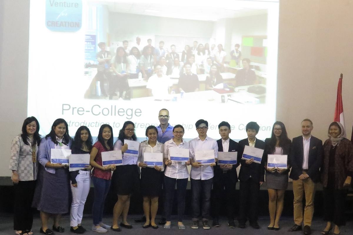 Global Entrepreneurship Course, at BINUS School Simprug, Jakarta, December, 2015,