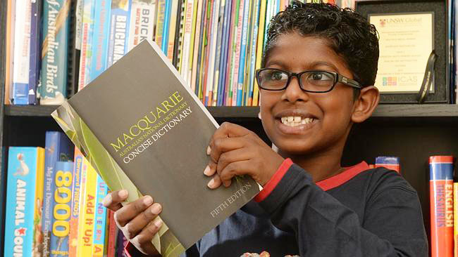 Anirudh Kathirvel, a nine-year-old Indian-origin boy is Australia's new spelling champion after he has won the 50,000 dollars 'The Great Australian Spelling Bee' competition.Anirudh, born in Melbourne to a Tamilian couple won 50,000 dollars education scholarship along with an impressive 10,000 dollars' worth goods for his school.Anirudh said his favourite word to spell was 'euouae' as he liked the structure of the word as it was the longest word with consecutive vowels.