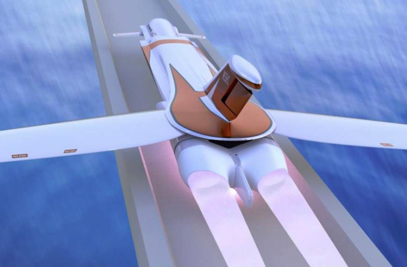 A concept aircraft named Skreemr could reach speeds exceeding Mach 10 - that's 10 times the speed of sound. The design features four wings and two large rockets. Designers Charles Bombardier and Ray Mattison envisage the craft could be launched using a magnetic railgun system to catapult it into the sky at high speed.Using such a launch system, the craft would be positioned on a pair of conductive parallel rails and accelerated along them using a powerful electromagnetic field. Liquid-oxygen or kerosene rockets would be fired to enable the plane to rapidly climb higher in the sky and reach Mach 4, which is around twice the speed of Concorde