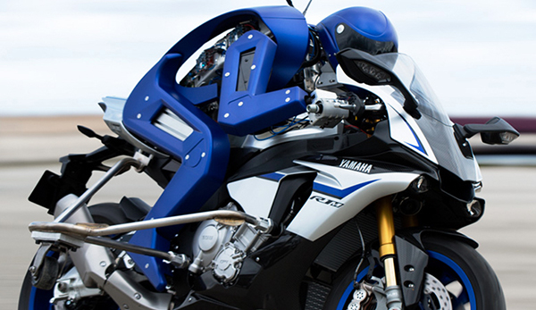 Yamaha has introduced MOTOBOT Ver.1, the first autonomous motorcycle-riding humanoid robot. A fusion of Yamaha’s motorcycle (an unmodified Yamaha YZF-R1M) and robotics technology, the future Motobot robot will ride an unmodified motorcycle on a racetrack at more than 200 km/h.