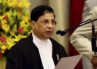 Justice Dipak Misra sworn-in as 45th Chief Justice of India