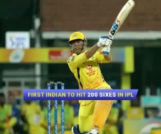 MS Dhoni first Indian to hit 200 sixes in IPL