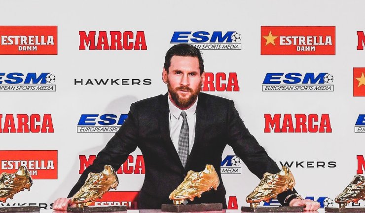 Messi wins 6th Golden Shoe award
