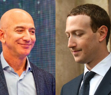 Bezos becomes twice as rich as Mark Zuckerberg