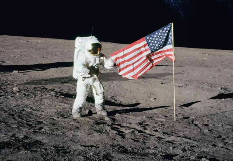 Who will be the first woman to walk on the moon?
