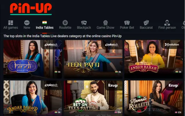 casino online pin up game slots betting